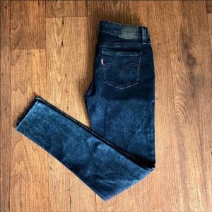 Levi 535 super skinny cutoff jeans